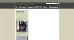 Desktop Screenshot of collections.nysha.org